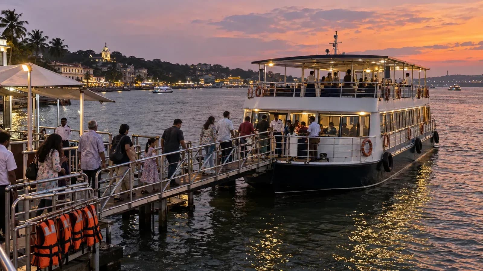 Mandovi sunset cruise: where it happens