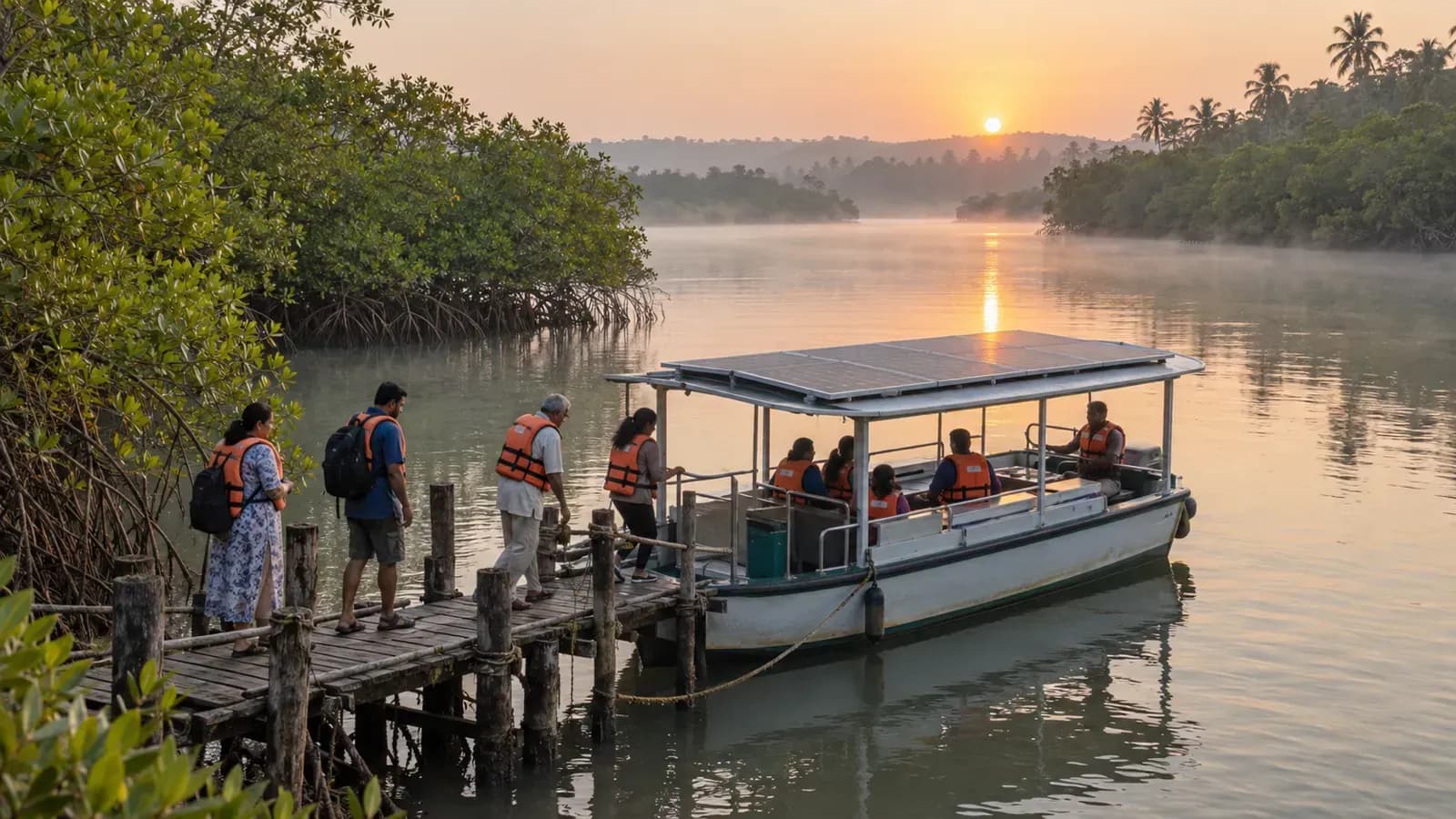 Solar-electric river safari: where it happens