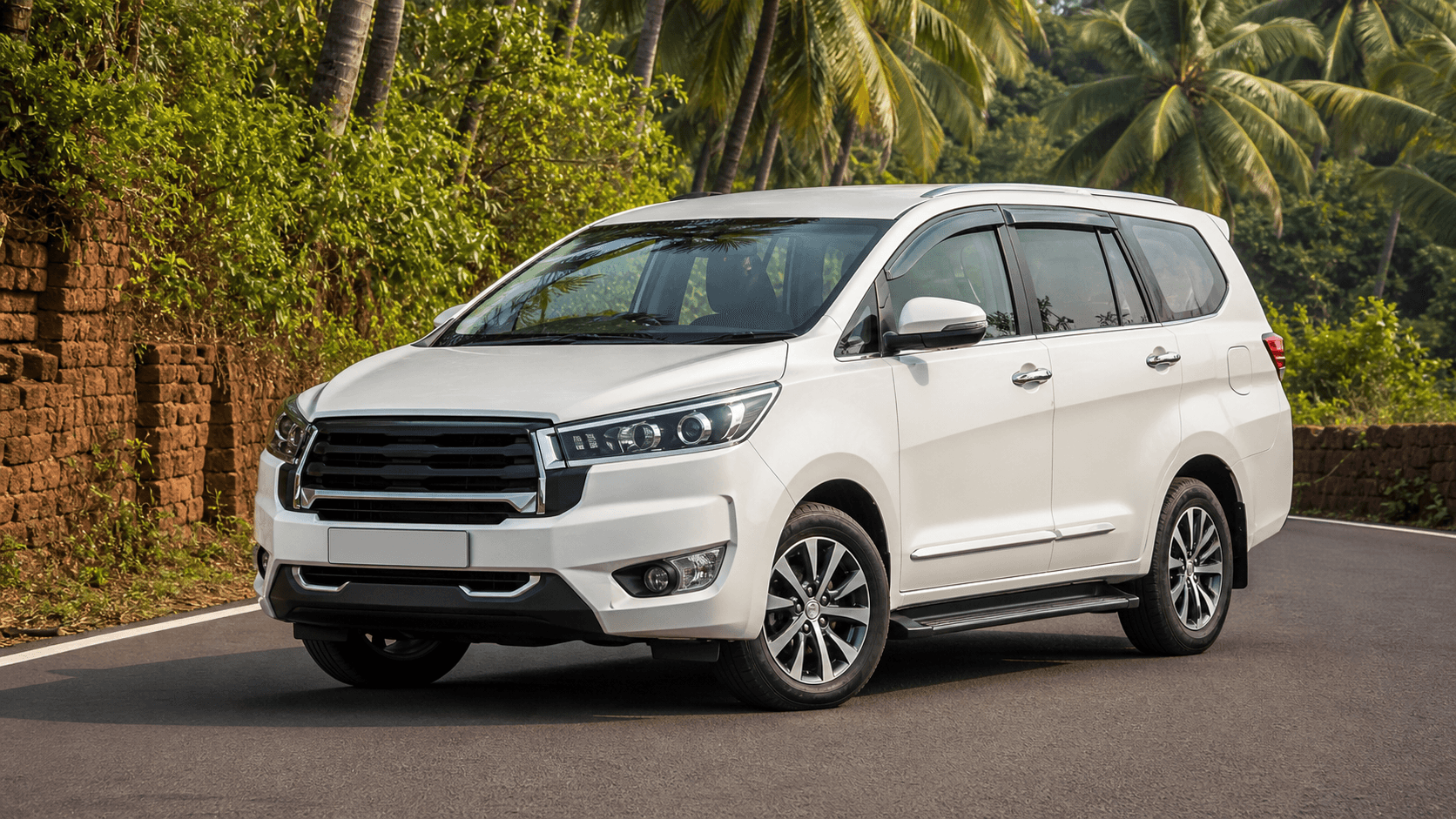 White SUV or MUV for family trips from Goa