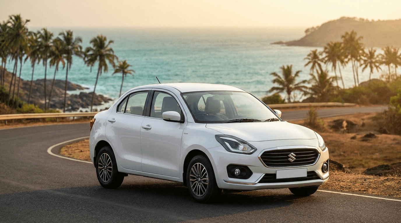 Sedan — Swift Dzire, Honda Amaze, Hyundai Aura