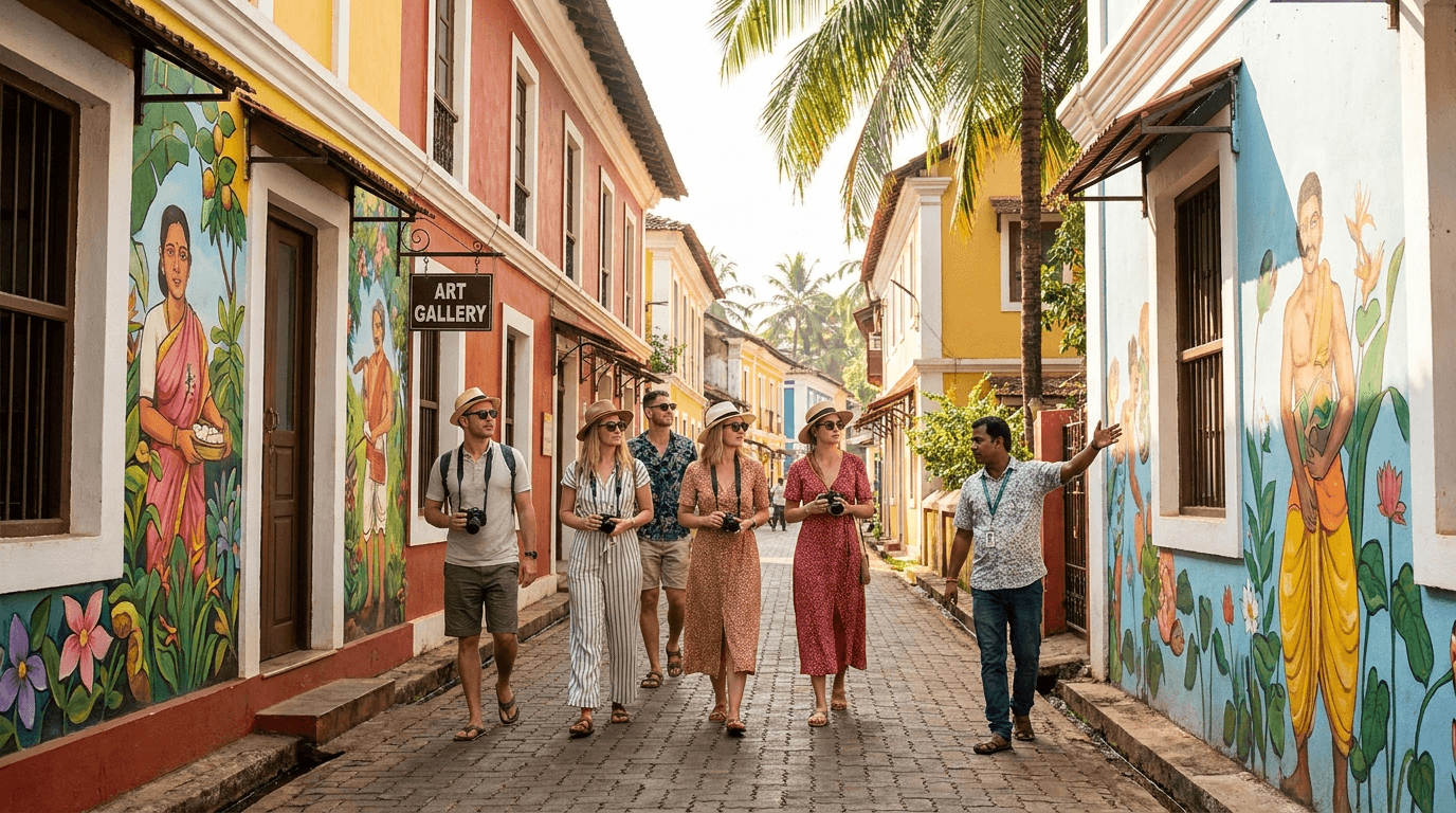 Panjim heritage and art trail Goa